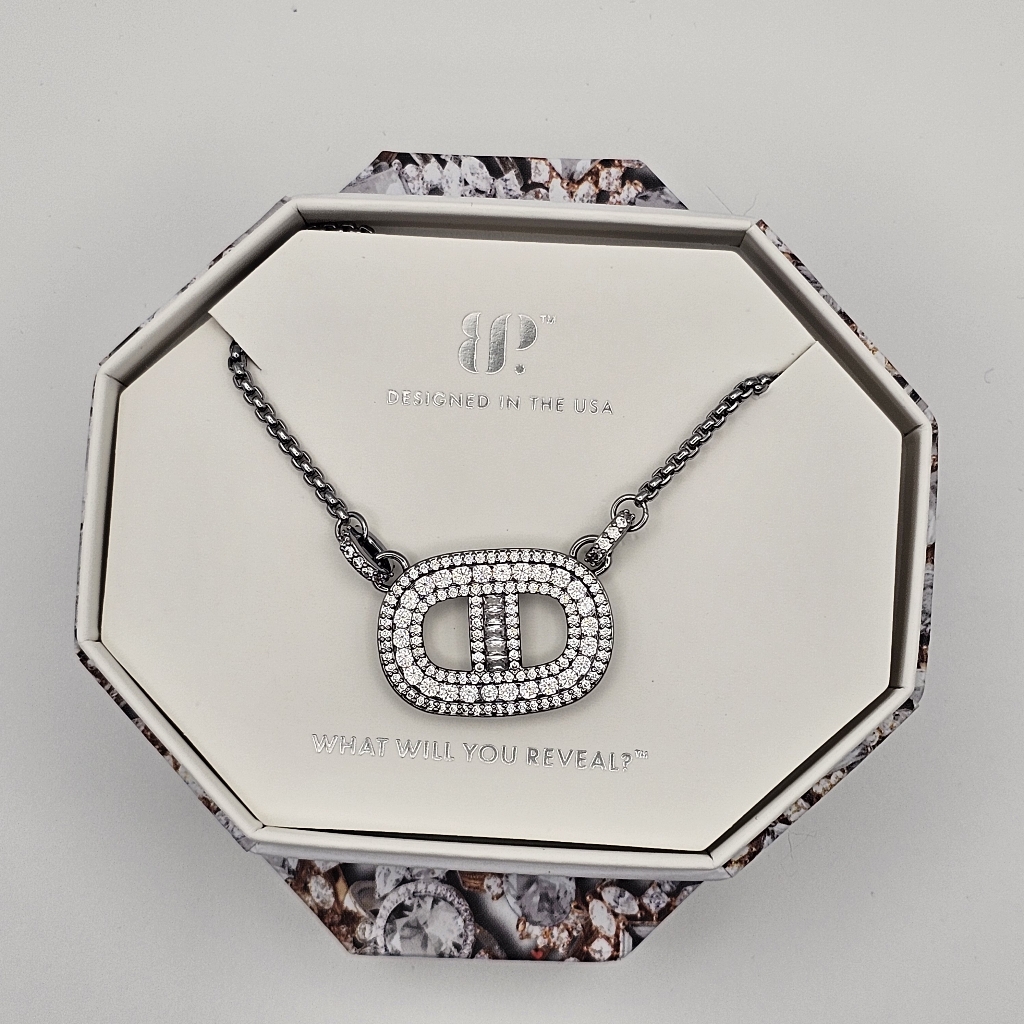 New Bomb Party The Layering Piece For All April Necklace Diamond Cz On Hematite 35$